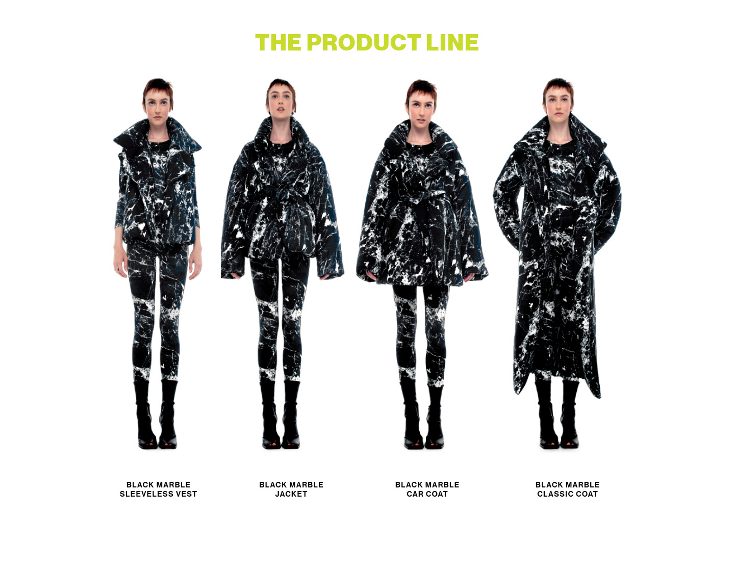 The Sleeping Bag Coat product line
